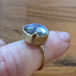 Gabriella Kiss Fine Rainbow Moonstone 18k Ring. Like new! Bought from August LA